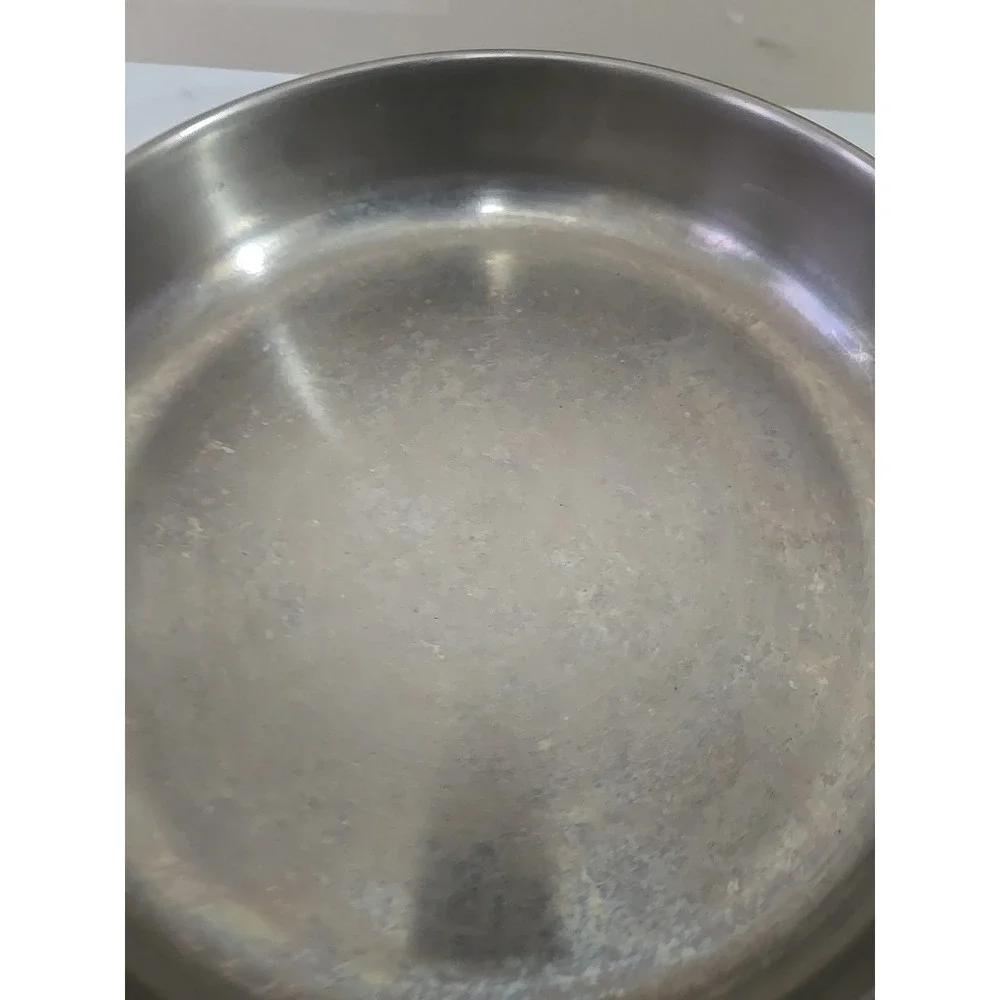 VTG Farberware 10 In Skillet Frying Pan w/ Lid Aluminum Clad Stainless USA Retro
